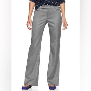 Gap Modern Boot Grey Linen Trouser Pants Size 8 NWT Brand New